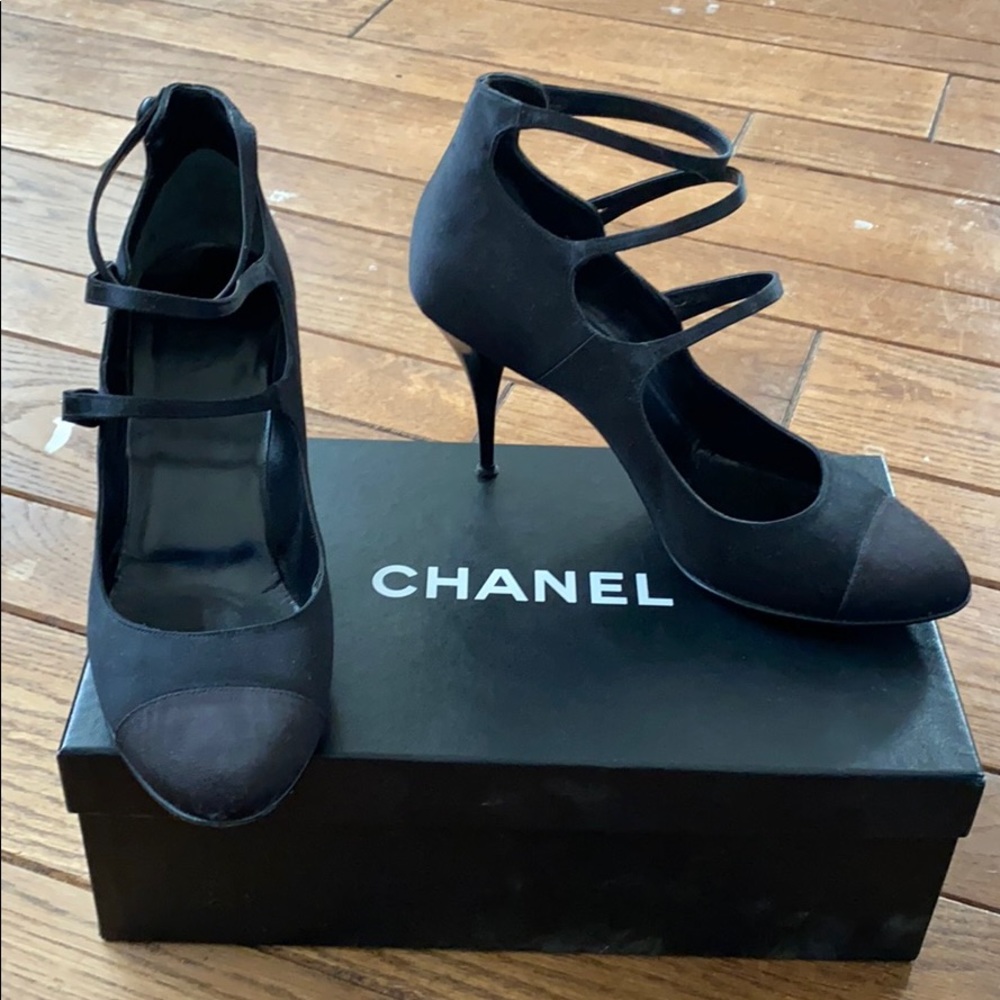 Authentic Chanel Strappy Pumps